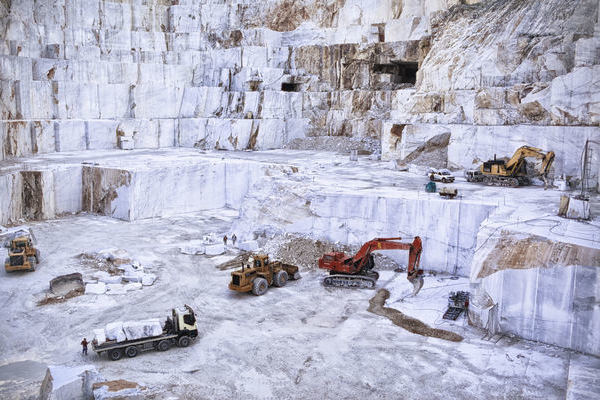 Marmor Steinbruch in Carrara